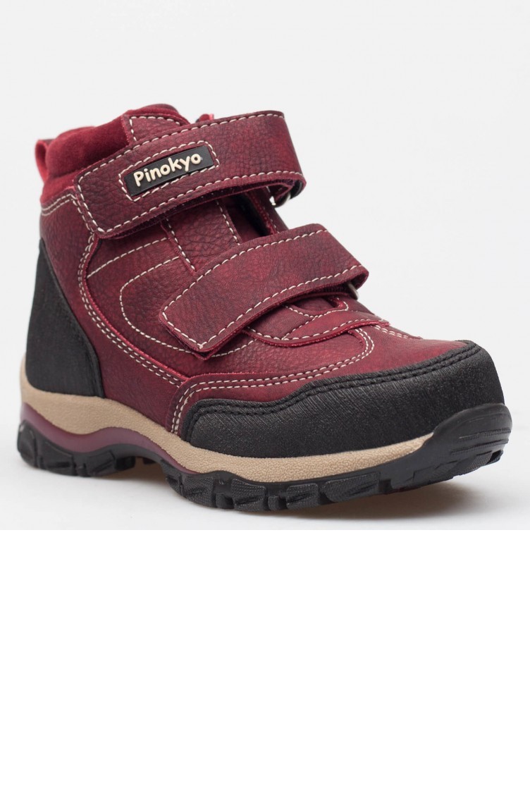 pinokyo erkek cocuk bot a19pkpny0003016 bordo deri