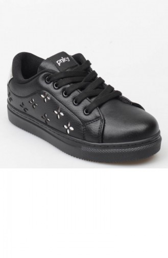 Pinokyo Chaussures Sport Pour Enfant A19Fkpny0008001 Noir Cuir 19FKPNY0008001