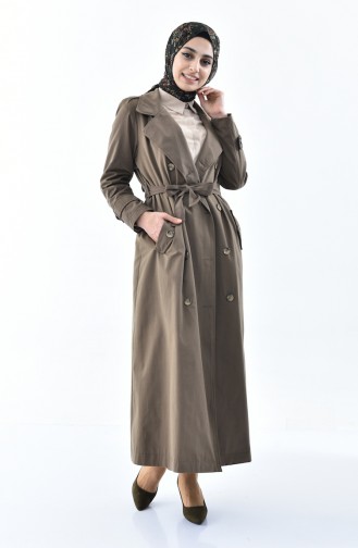 Khaki Trench Coats Models 5089-01