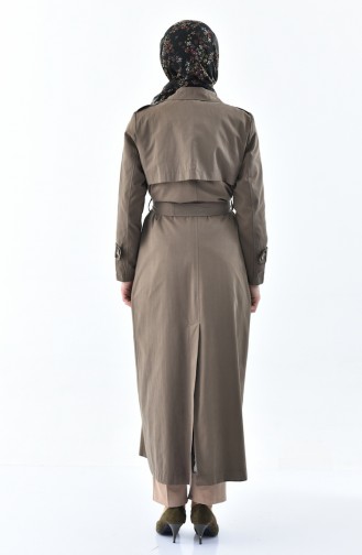 Trench Coat a Ceinture 5089-01 Khaki 5089-01