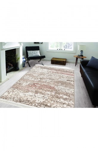 Tapis de sol antidérapant  120X180 Burçe Rose Pâle 30401027 30401027