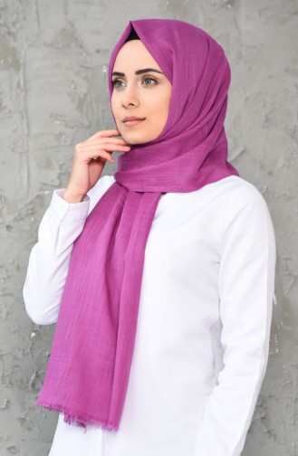 Plain Cotton Shawl 300-107 Purple 300-107