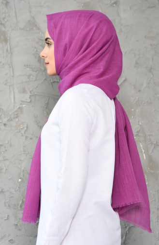 Plain Cotton Shawl 300-107 Purple 300-107