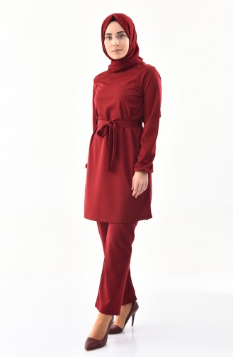 Tunic Pants Binary Suit 9013-01 Claret Red 9013-01