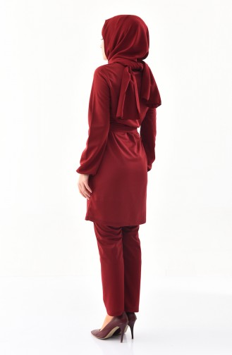 Tunic Pants Binary Suit 9013-01 Claret Red 9013-01