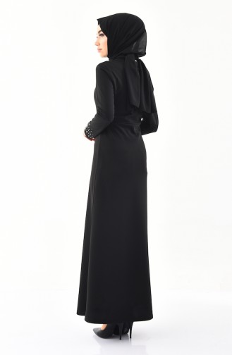 Black Hijab Dress 4005-05