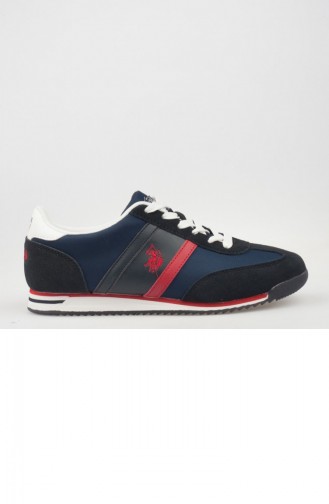 Us Polo Women´s Daily Sports Shoes A172Yuspl0008007 Navy Blue Leather Textile 172YUSPL0008007