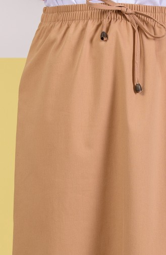 DURAN Elastic Waist Skirt 1201B-02 Camel 1201B-02