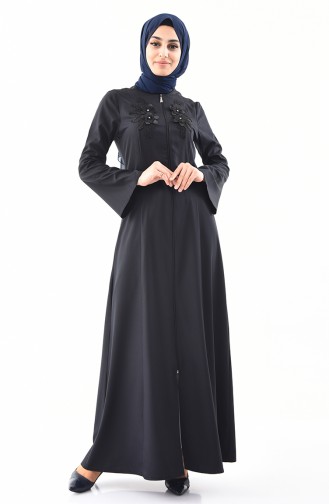 Navy Blue Abaya 5016-02