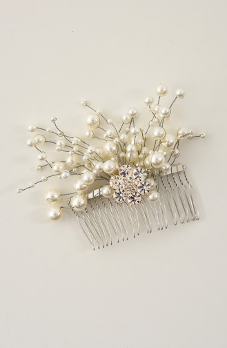 Accessoires de Cheveux de Mariée Blanc 29