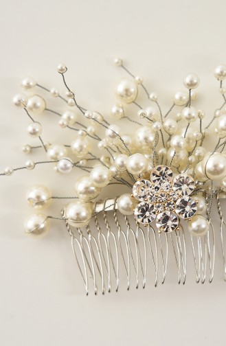 Accessoires de Cheveux de Mariée Blanc 29