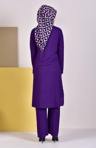 Buglem Tunic Trousers Double Team 1197-03 Purple 1197-03