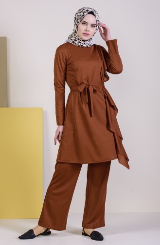Belted Tunic Pants Binary Suit 2207-02 Taba 2207-02