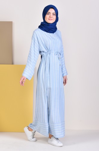 Striped Dress 0308-04 Baby Blue 0308-04