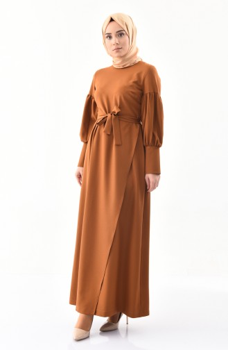 Tan Hijab Dress 1045-05