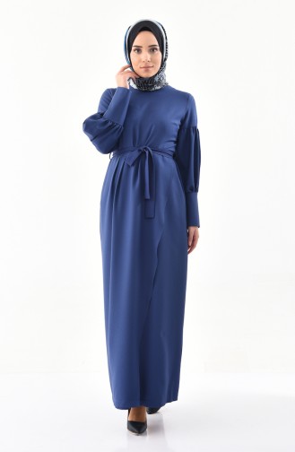 Indigo Hijab Dress 1045-08