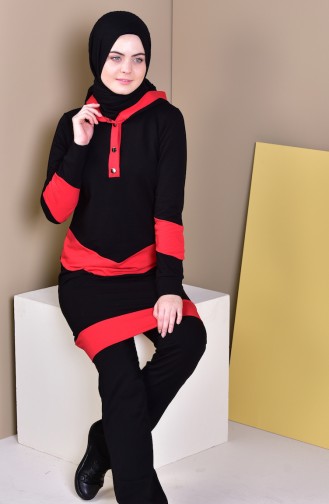 Hooded Tracksuit 1419-02 Black 1419-02