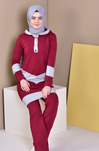 Hooded Tracksuit 1419-04 Bordeaux 1419-04