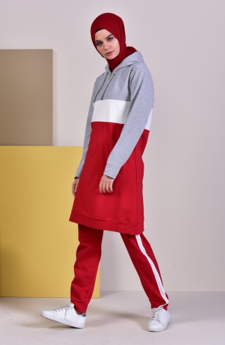 Tracksuit 19003-05 Gray red 19003-05