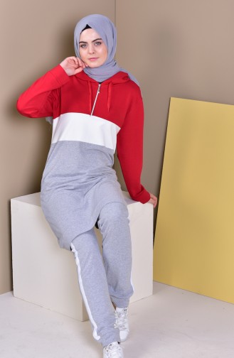 Tracksuit 19003-04 Red Gray 19003-04
