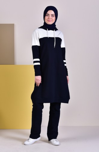 Hooded Tracksuit 19008-02 Navy 19008-02