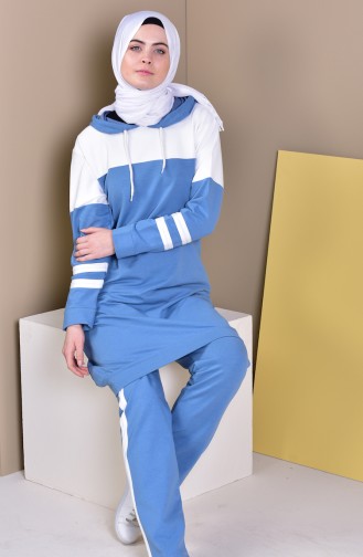 Hooded Tracksuit 19008-05 Blue 19008-05