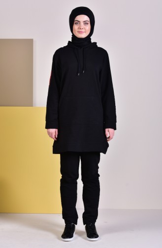 Hooded Tracksuit 19012-01 Black 19012-01