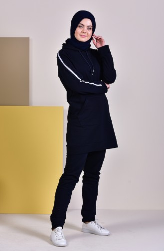 Hooded Tracksuit 19012-02 Navy 19012-02