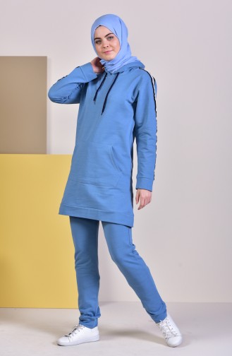 Hooded Tracksuit 19012-06 Blue 19012-06