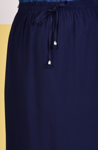 Waist Elastic Frilly Skirt 1118-02 dark Navy 1118-02