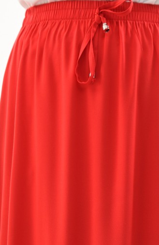 DURAN Elastic Waist Frilly Skirt 1118B-01 Coral 1118B-01