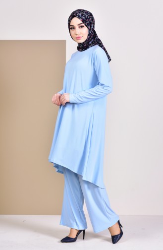 Tunic Pants Binary Suit 17781-12 Baby Blue 17781-12