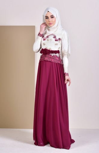 Robe de Soirée 8524-01 Plum 8524-01