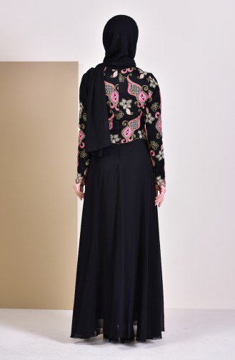 Lace Evening Dress 8537-02 Black 8537-02