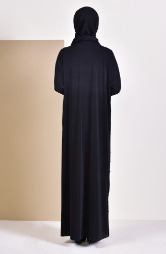 Pearls Bat Sleeve Dress 16451-01 Black 16451-01