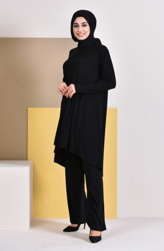 Tunic Pants Binary Suit  17781-01 Black 17781-01