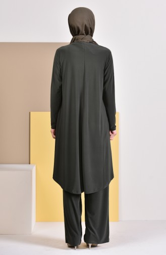 Tunik Pantolon İkili Takım 17781-02 Haki 17781-02