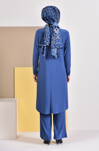 Tunik Pantolon İkili Takım 17781-04 İndigo