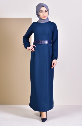 Petrol Blue Hijab Dress 2051-08