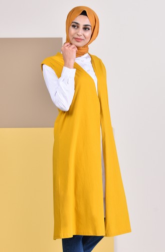 Plain Seasonal Vest 7818-01 Mustard 7818-01