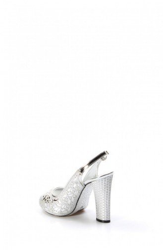 Silver Gray High-Heel Shoes 629ZA314-173-16777356