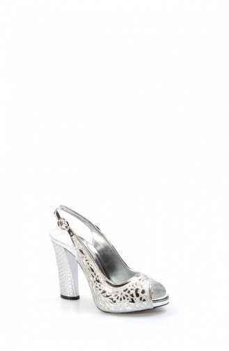 Silver Gray High Heels 629ZA314-173-16777356