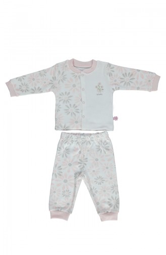 Bebetto Penye Mini Pijama Takımı F1007-01 Pembe 1007-01