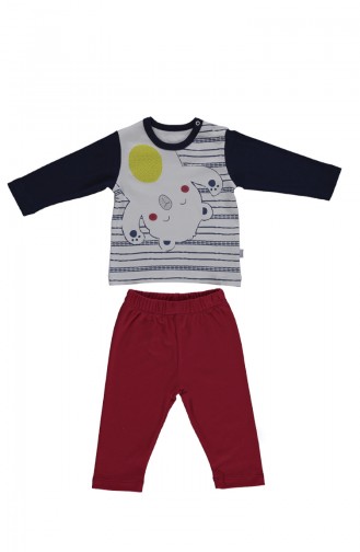 Ensemble Pyjama Bébé F1011 Bleu Marine 1011