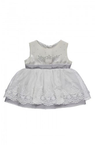 Bebetto Woven Dress K2143-02 Silver 2143-02