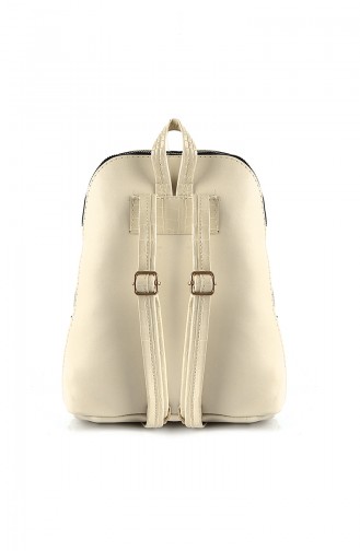 Cream Backpack 10566KR