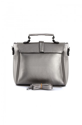 Silver Gray Shoulder Bag 10557GU