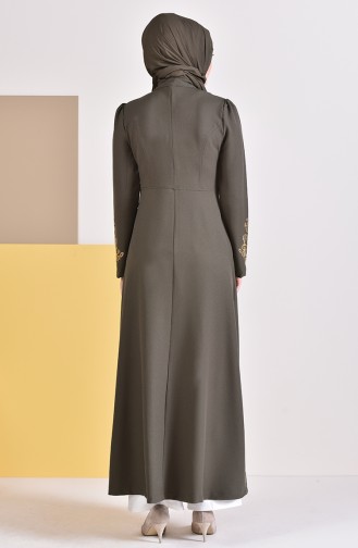 Abaya a Fermeture 4117-07 Khaki 4117-07