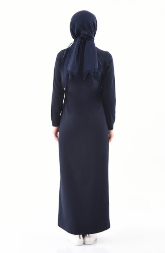 Navy Blue Abaya 8362-03