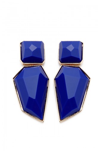 Navy Blue Earrings 7458